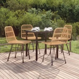 Juego de comedor de jardín 5 piezas ratán sintético von , Gartensets - Ref: Foro24-3157888, Preis: 373,77 €, Rabatt: %