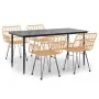 Juego de comedor de jardín 5 piezas ratán sintético de , Conjuntos de jardín - Ref: Foro24-3157848, Precio: 403,49 €, Descuen...