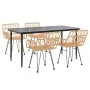 Juego de comedor de jardín 5 piezas ratán sintético de , Conjuntos de jardín - Ref: Foro24-3157848, Precio: 403,49 €, Descuen...