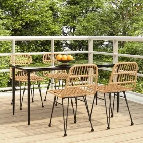 Juego de comedor de jardín 5 piezas ratán sintético by , Garden sets - Ref: Foro24-3157876, Price: 443,74 €, Discount: %