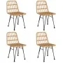 Juego de comedor de jardín 5 piezas ratán sintético von , Gartensets - Ref: Foro24-3157876, Preis: 443,82 €, Rabatt: %