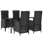 Set de muebles jardín 5 pzas con cojines ratán sintético negro von , Gartensets - Ref: Foro24-3185191, Preis: 696,44 €, Rabat...
