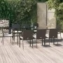 Set de comedor de jardín 9 pzas y cojines ratán sintético negro von , Gartensets - Ref: Foro24-3185124, Preis: 727,57 €, Raba...