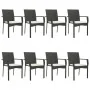 Set de comedor de jardín 9 pzas y cojines ratán sintético negro von , Gartensets - Ref: Foro24-3185124, Preis: 727,57 €, Raba...
