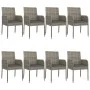 Set comedor jardín 9 pzas y cojines ratán sintético negro gris von , Gartensets - Ref: Foro24-3185164, Preis: 559,56 €, Rabat...