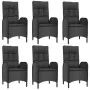 Set de comedor de jardín 7 pzas y cojines ratán sintético negro von , Gartensets - Ref: Foro24-3185172, Preis: 1,00 €, Rabatt: %