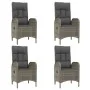Set comedor jardín 5 pzas y cojines ratán sintético negro gris von , Gartensets - Ref: Foro24-3185201, Preis: 740,02 €, Rabat...