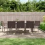 Juego comedor jardín 9 piezas y cojines ratán sintético y acero von , Gartensets - Ref: Foro24-3186950, Preis: 575,22 €, Raba...