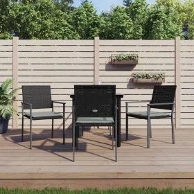 Juego comedor jardín 5 piezas y cojines ratán sintético y acero von , Gartensets - Ref: Foro24-3187018, Preis: 262,73 €, Raba...