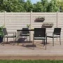 Juego comedor jardín 5 piezas y cojines ratán sintético y acero von , Gartensets - Ref: Foro24-3187005, Preis: 296,53 €, Raba...