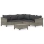 Set de muebles de jardín 6 pzas y cojines ratán sintético gris de , Conjuntos de jardín - Ref: Foro24-3187278, Precio: 478,94...
