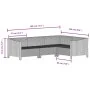 Set de muebles de jardín 6 pzas y cojines ratán sintético gris de , Conjuntos de jardín - Ref: Foro24-3187278, Precio: 478,94...