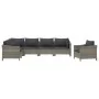 Set de muebles de jardín 7 pzas y cojines ratán sintético gris de , Conjuntos de jardín - Ref: Foro24-3187286, Precio: 560,18...