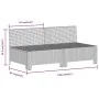 Set de muebles de jardín 7 pzas y cojines ratán sintético gris de , Conjuntos de jardín - Ref: Foro24-3187286, Precio: 560,18...