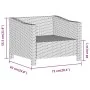 Set de muebles de jardín 7 pzas y cojines ratán sintético gris de , Conjuntos de jardín - Ref: Foro24-3187286, Precio: 560,18...
