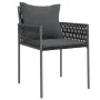Juego comedor jardín 9 piezas y cojines ratán sintético y acero von , Gartensets - Ref: Foro24-3187064, Preis: 721,40 €, Raba...