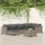 Set de muebles de jardín 7 pzas y cojines ratán sintético gris de , Conjuntos de jardín - Ref: Foro24-3187292, Precio: 544,49...