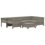 Set de muebles de jardín 7 pzas y cojines ratán sintético gris de , Conjuntos de jardín - Ref: Foro24-3187301, Precio: 521,50...