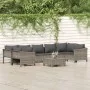 Set de muebles de jardín 8 pzas y cojines ratán sintético gris de , Conjuntos de jardín - Ref: Foro24-3187303, Precio: 598,67...
