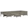 Set de muebles de jardín 8 pzas y cojines ratán sintético gris de , Conjuntos de jardín - Ref: Foro24-3187303, Precio: 598,67...