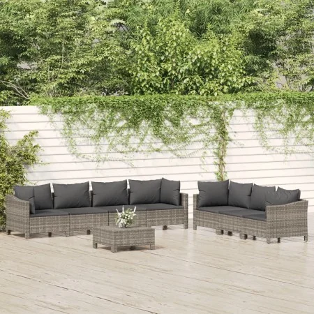 Set de muebles de jardín 8 pzas y cojines ratán sintético gris von , Gartensets - Ref: Foro24-3187267, Preis: 623,23 €, Rabat...