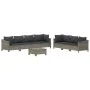 Set de muebles de jardín 8 pzas y cojines ratán sintético gris von , Gartensets - Ref: Foro24-3187267, Preis: 623,23 €, Rabat...