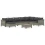 Set de muebles de jardín 9 pzas y cojines ratán sintético gris de , Conjuntos de jardín - Ref: Foro24-3187299, Precio: 718,89...