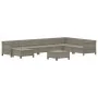 Set de muebles de jardín 9 pzas y cojines ratán sintético gris de , Conjuntos de jardín - Ref: Foro24-3187299, Precio: 718,89...