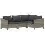Set de muebles de jardín 9 pzas y cojines ratán sintético gris de , Conjuntos de jardín - Ref: Foro24-3187299, Precio: 718,89...