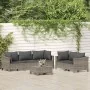 Set de muebles de jardín 6 pzas y cojines ratán sintético gris de , Conjuntos de jardín - Ref: Foro24-3187265, Precio: 546,24...