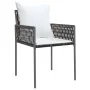 Juego comedor jardín 7 piezas y cojines ratán sintético y acero von , Gartensets - Ref: Foro24-3187058, Preis: 568,57 €, Raba...