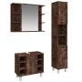 Set de muebles baño 3 pzas madera contrachapada roble ahumado by , Bathroom furniture - Ref: Foro24-3187606, Price: 194,75 €,...