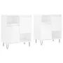 Aparadores 2 uds madera contrachapada blanco brillo by , Sideboards - Ref: Foro24-3190127, Price: 120,89 €, Discount: %