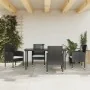 Juego de comedor de jardín 5 pzas ratán sintético y acero negro von , Gartensets - Ref: Foro24-3203308, Preis: 312,65 €, Raba...