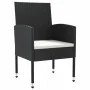 Juego de comedor de jardín 5 pzas ratán sintético y acero negro von , Gartensets - Ref: Foro24-3203308, Preis: 312,65 €, Raba...