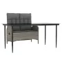 Juego de comedor jardín 2 pzas con cojines ratán sintético gris by , Garden sets - Ref: Foro24-3203502, Price: 306,51 €, Disc...