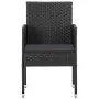 Juego de comedor de jardín 9 pzas ratán sintético y acero negro von , Gartensets - Ref: Foro24-3203343, Preis: 688,38 €, Raba...