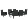 Juego de comedor de jardín 7 pzas ratán sintético y acero negro de , Conjuntos de jardín - Ref: Foro24-3203317, Precio: 386,3...