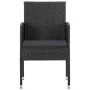 Juego de comedor de jardín 5 pzas ratán sintético y acero negro von , Gartensets - Ref: Foro24-3203348, Preis: 388,39 €, Raba...