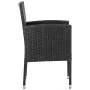 Juego de comedor de jardín 5 pzas ratán sintético y acero negro von , Gartensets - Ref: Foro24-3203348, Preis: 388,39 €, Raba...