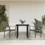 Juego de comedor para jardín 3 piezas acero y textilene negro de , Conjuntos de jardín - Ref: Foro24-3200742, Precio: 176,95 ...