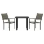 Juego de comedor para jardín 3 piezas acero y textilene negro de , Conjuntos de jardín - Ref: Foro24-3200742, Precio: 176,95 ...