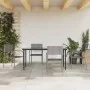 Juego de comedor jardín 5 pzas ratán sintético acero gris negro de , Conjuntos de jardín - Ref: Foro24-3203292, Precio: 237,7...