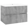 Mueble de baño con lavabo madera contrachapada gris Sonoma de , Tocadores de baño - Ref: Foro24-3152868, Precio: 159,59 €, De...