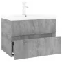 Mueble de baño con lavabo madera contrachapada gris Sonoma de , Tocadores de baño - Ref: Foro24-3152868, Precio: 159,59 €, De...