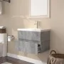 Mueble de baño con lavabo madera contrachapada gris Sonoma de , Tocadores de baño - Ref: Foro24-3152868, Precio: 159,59 €, De...