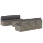 Set de muebles de jardín 7 pzas y cojines ratán sintético gris de , Conjuntos de jardín - Ref: Foro24-3157483, Precio: 633,18...