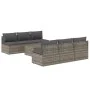 Set de muebles de jardín 7 pzas y cojines ratán sintético gris de , Conjuntos de jardín - Ref: Foro24-3157483, Precio: 633,18...