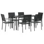 Juego de comedor para jardín 7 piezas ratán sintético y acero von , Gartensets - Ref: Foro24-3187024, Preis: 326,76 €, Rabatt: %
