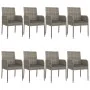 Set comedor jardín 9 pzas y cojines ratán sintético negro gris by , Garden sets - Ref: Foro24-3185153, Price: 632,85 €, Disco...